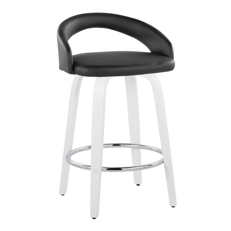 Grotto Upholstered 26" Fixed-Height Counter Stool - Set of 2