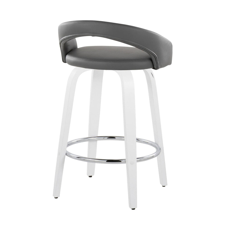 Grotto Upholstered 26" Fixed-Height Counter Stool - Set of 2