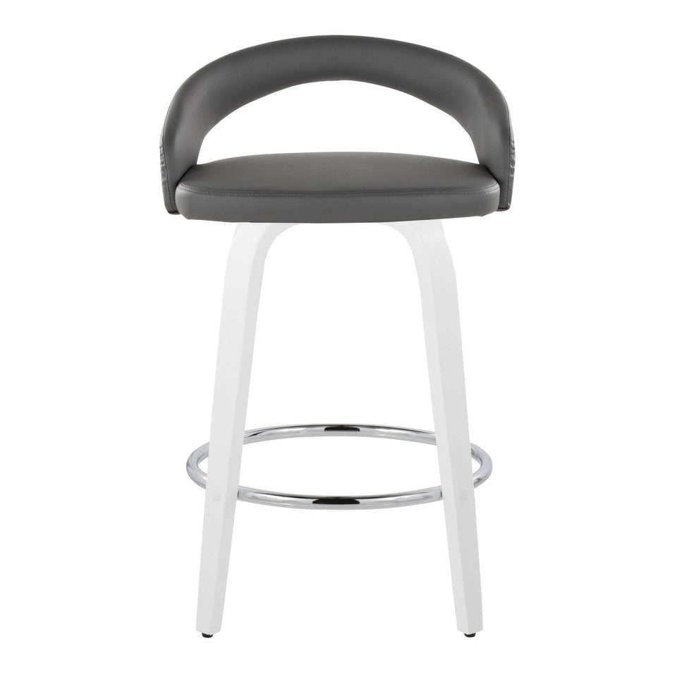 Grotto Upholstered 26" Fixed-Height Counter Stool - Set of 2