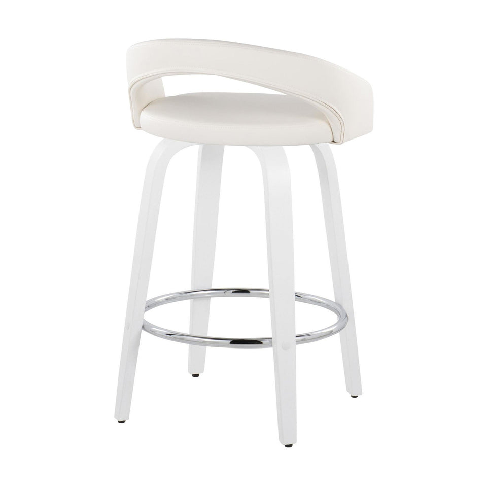Grotto Upholstered 26" Fixed-Height Counter Stool - Set of 2