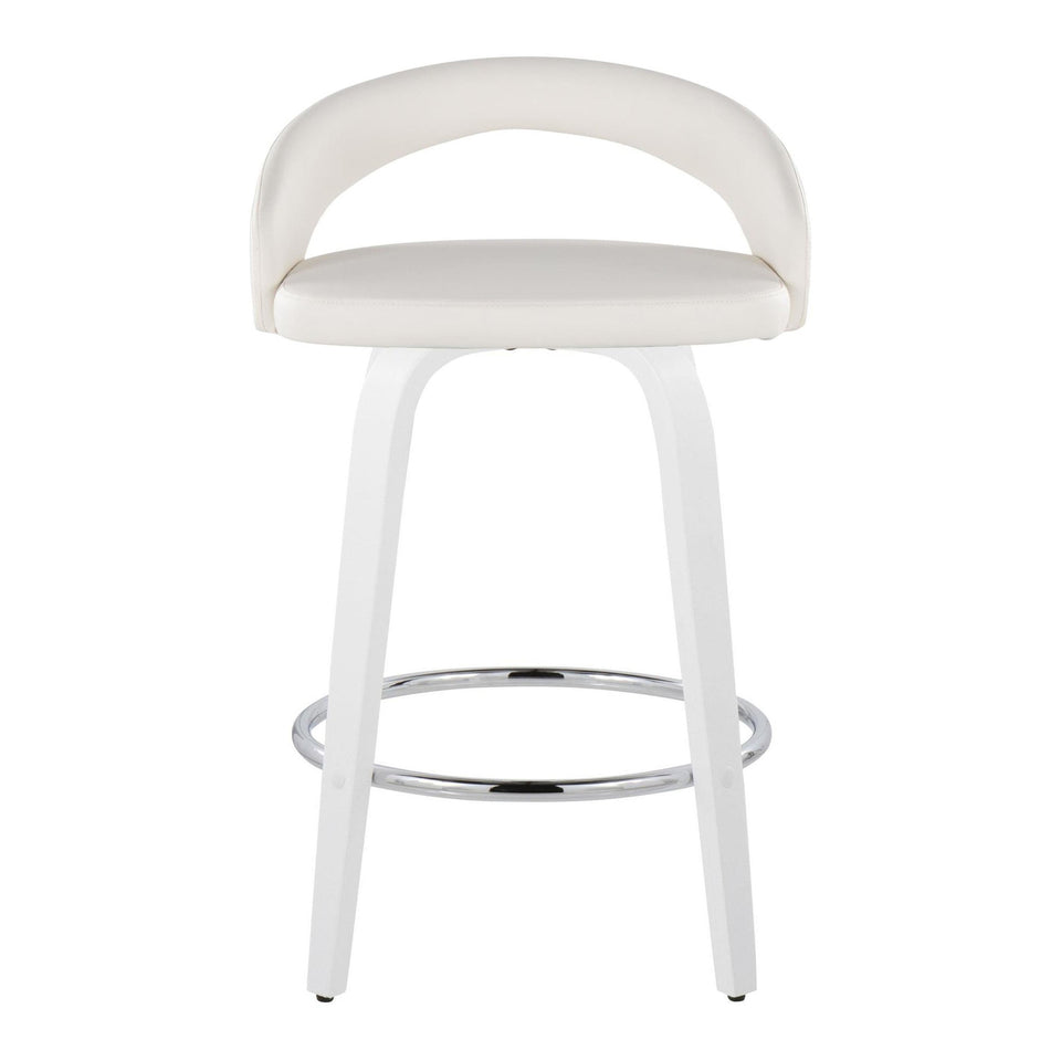 Grotto Upholstered 26" Fixed-Height Counter Stool - Set of 2