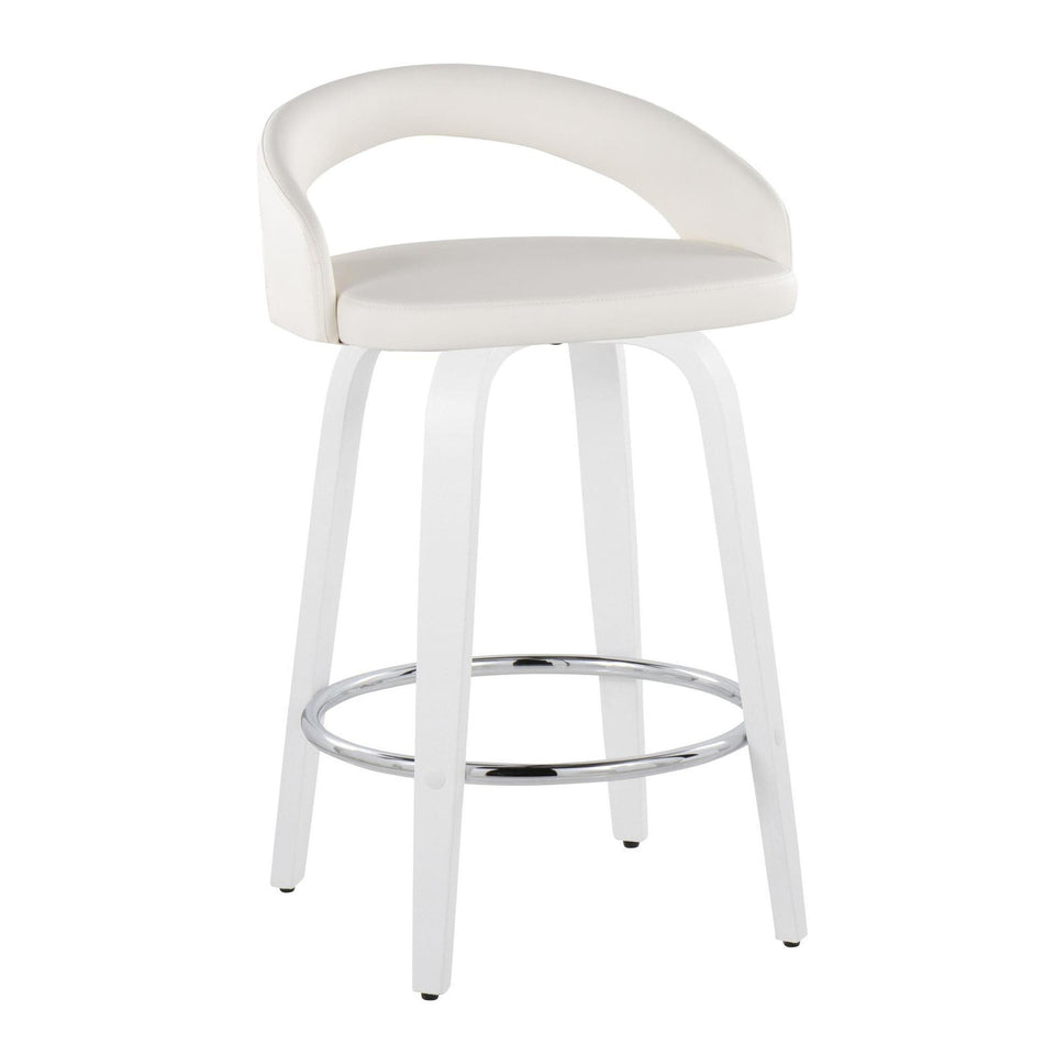 Grotto Upholstered 26" Fixed-Height Counter Stool - Set of 2