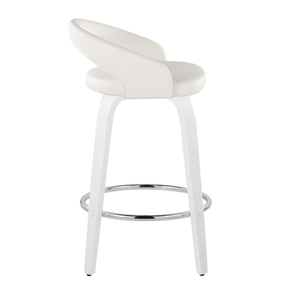 Grotto Upholstered 26" Fixed-Height Counter Stool - Set of 2