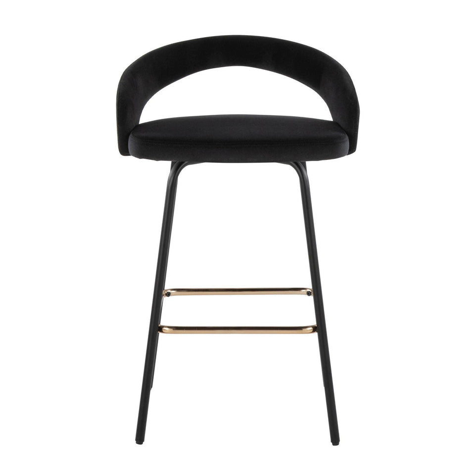 Grotto Upholstered 26" Fixed-Height Counter Stool - Set of 2