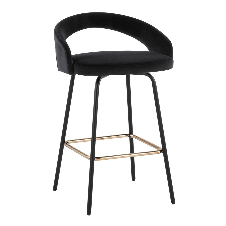 Grotto Upholstered 26" Fixed-Height Counter Stool - Set of 2
