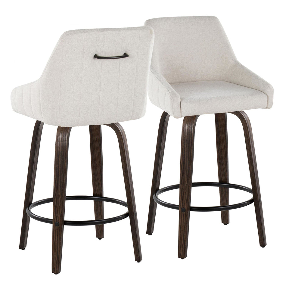 Hannah 26" Fixed-Height Counter Stool - Set of 2
