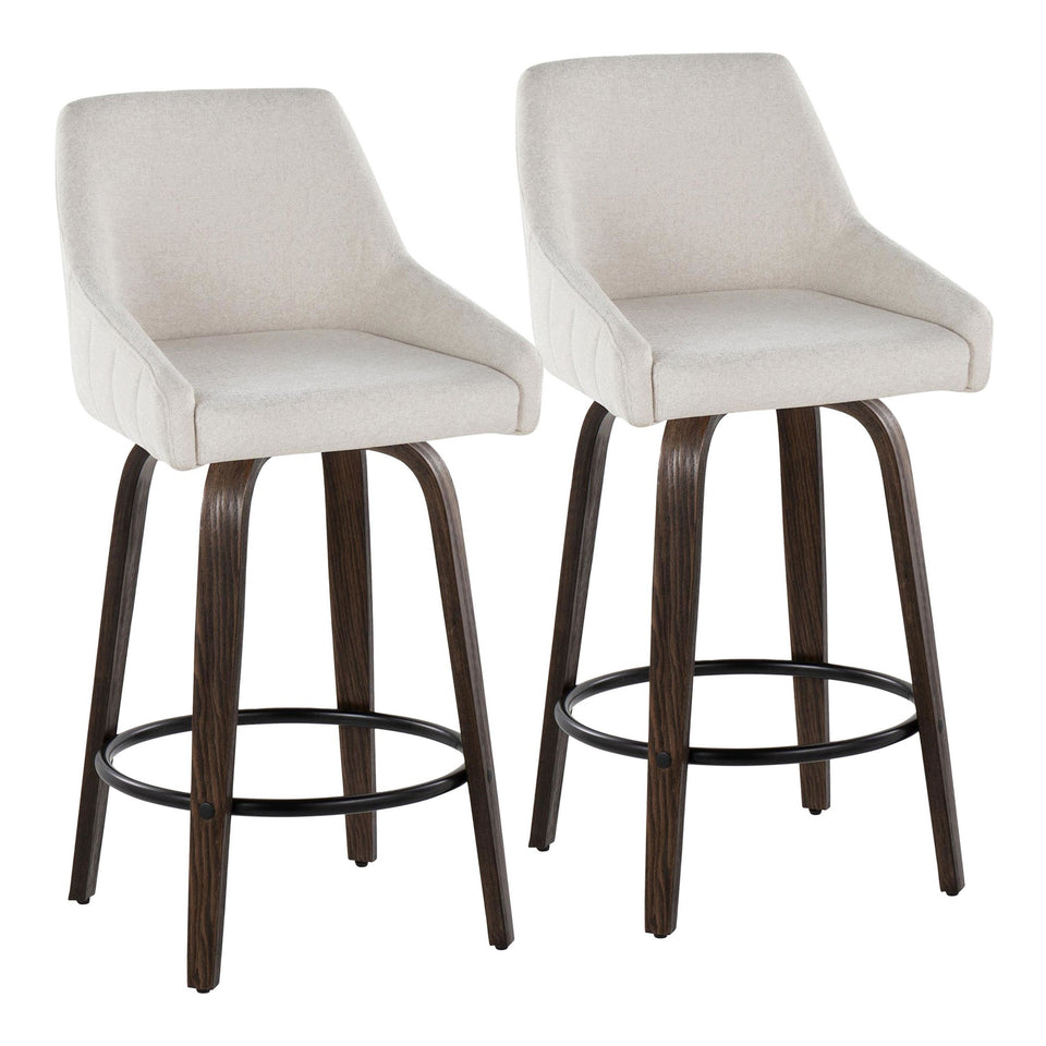 Hannah 26" Fixed-Height Counter Stool - Set of 2