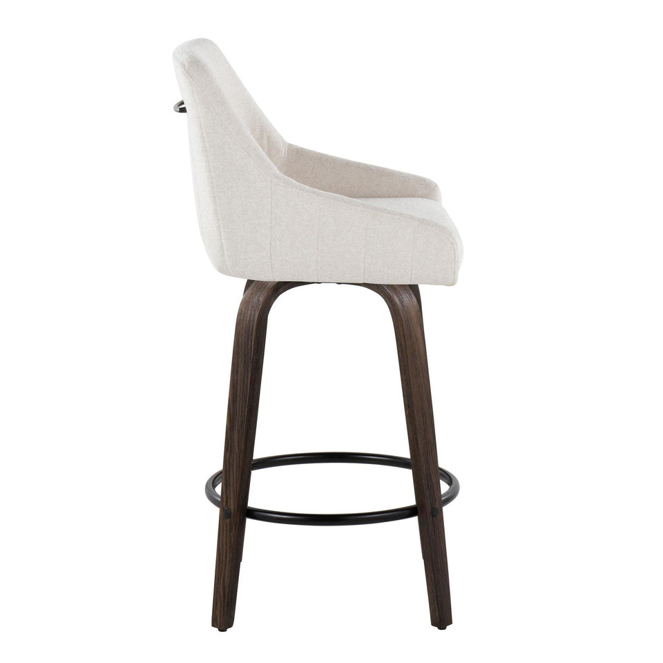 Hannah 26" Fixed-Height Counter Stool - Set of 2
