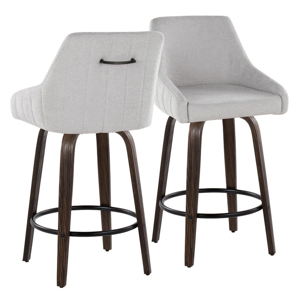 Hannah 26" Fixed-Height Counter Stool - Set of 2