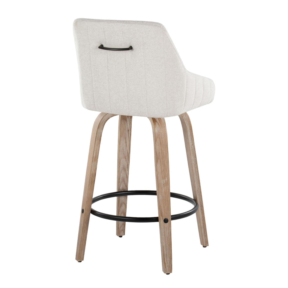 Hannah 26" Fixed-Height Counter Stool - Set of 2