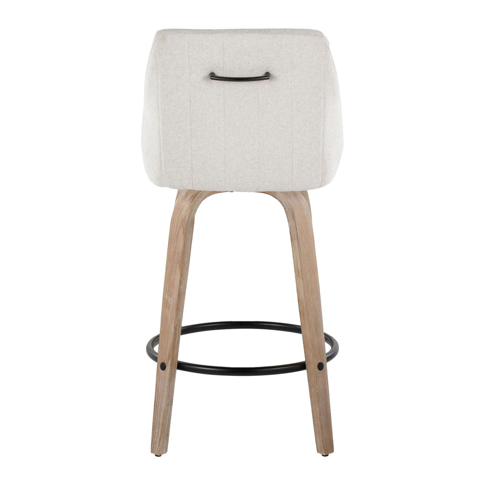 Hannah 26" Fixed-Height Counter Stool - Set of 2