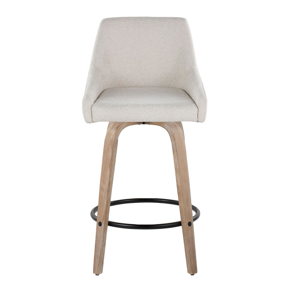 Hannah 26" Fixed-Height Counter Stool - Set of 2