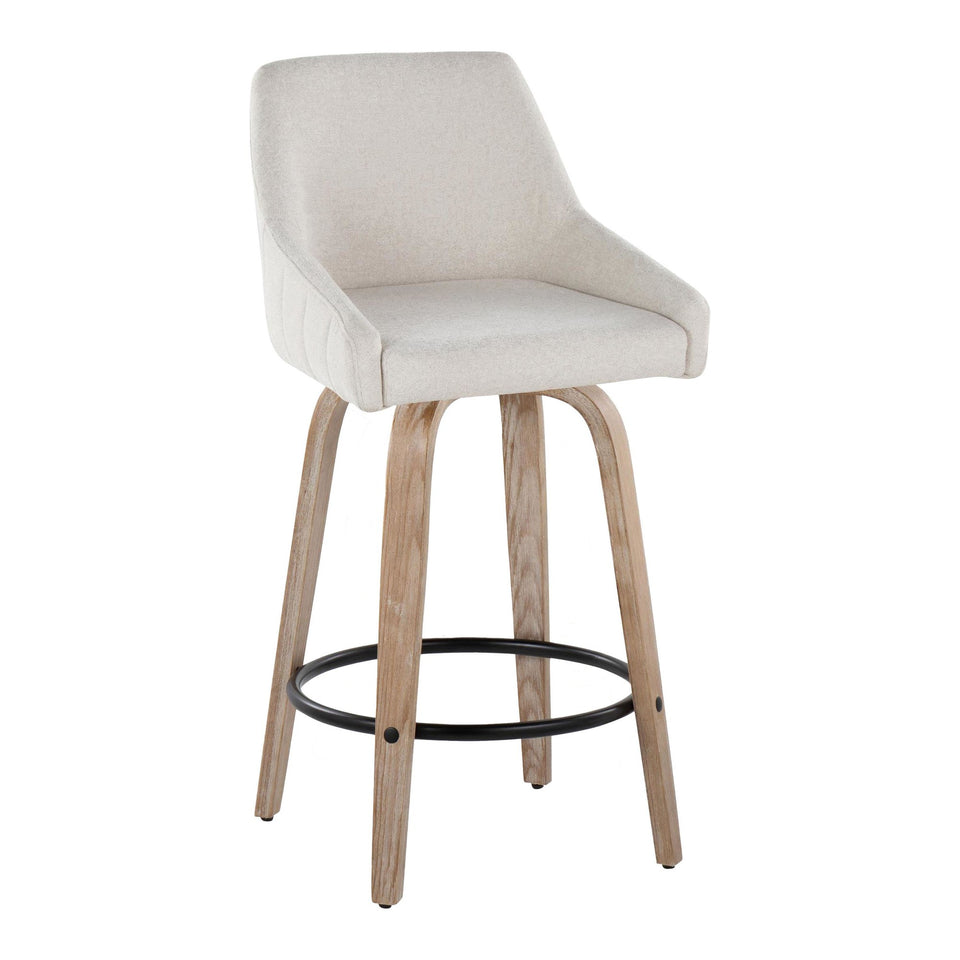 Hannah 26" Fixed-Height Counter Stool - Set of 2