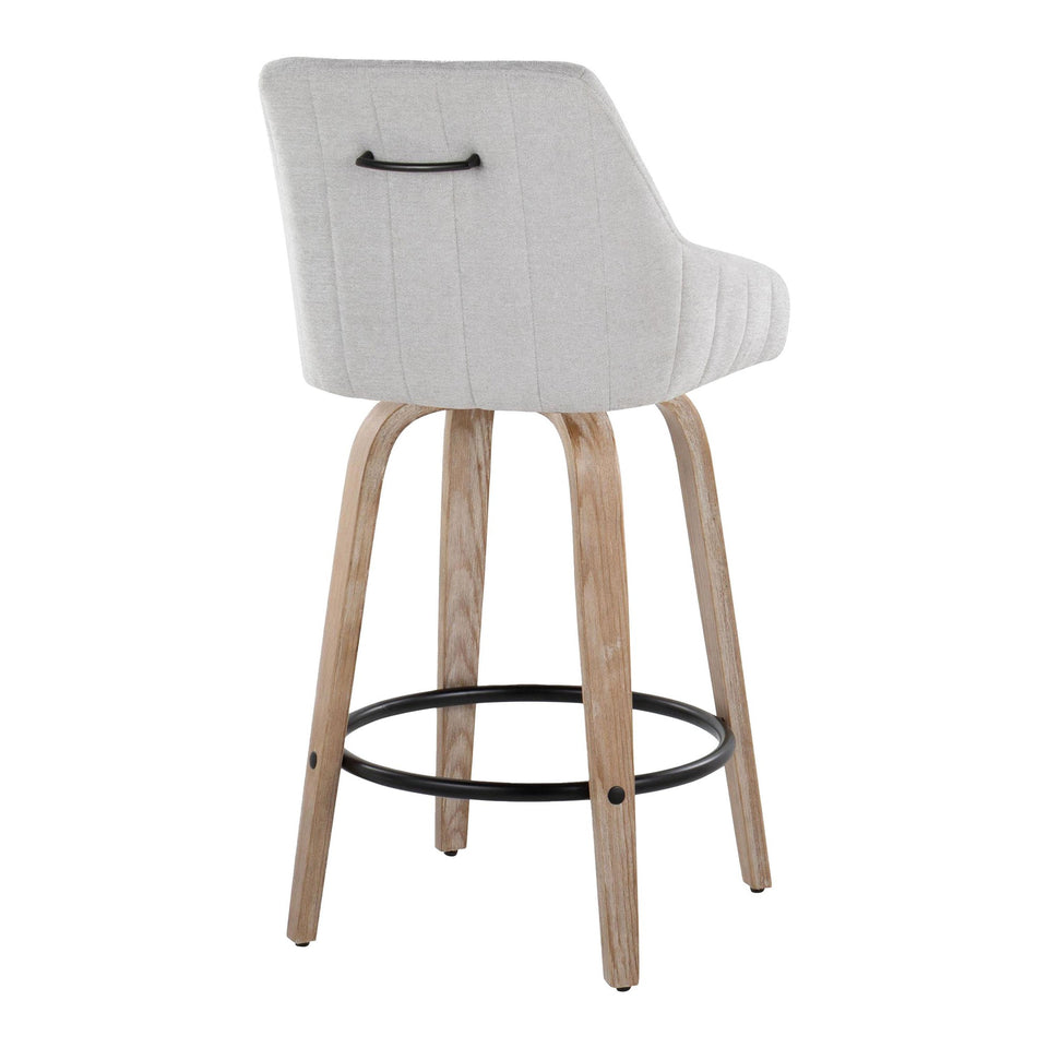 Hannah 26" Fixed-Height Counter Stool - Set of 2