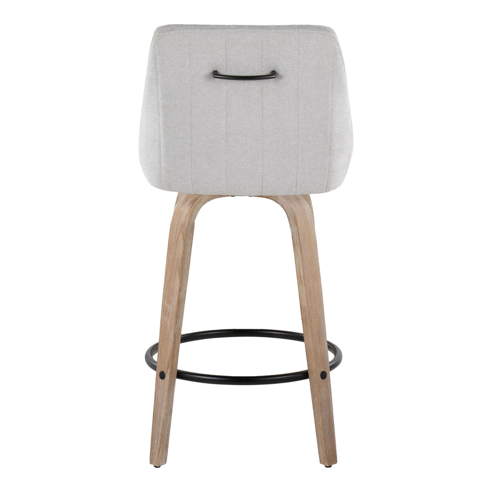 Hannah 26" Fixed-Height Counter Stool - Set of 2