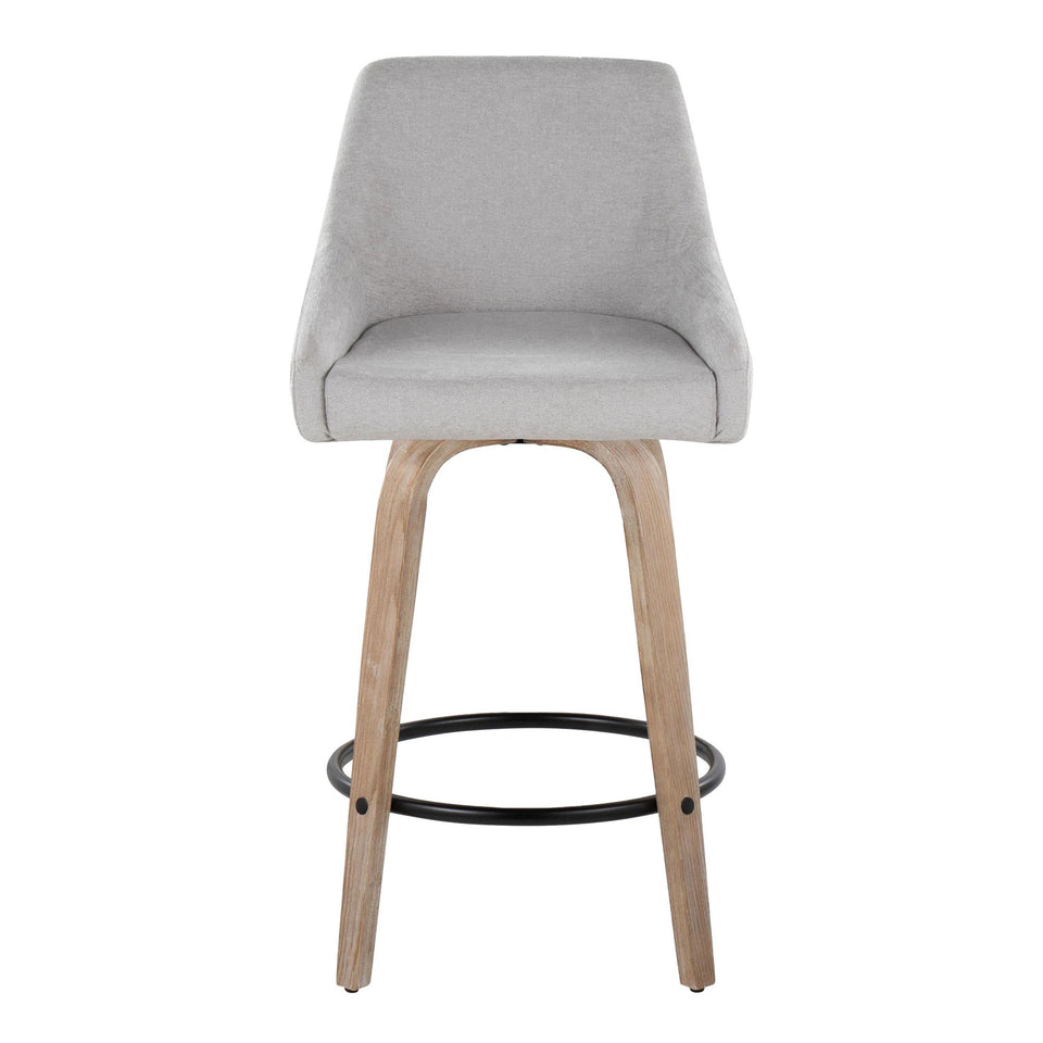 Hannah 26" Fixed-Height Counter Stool - Set of 2