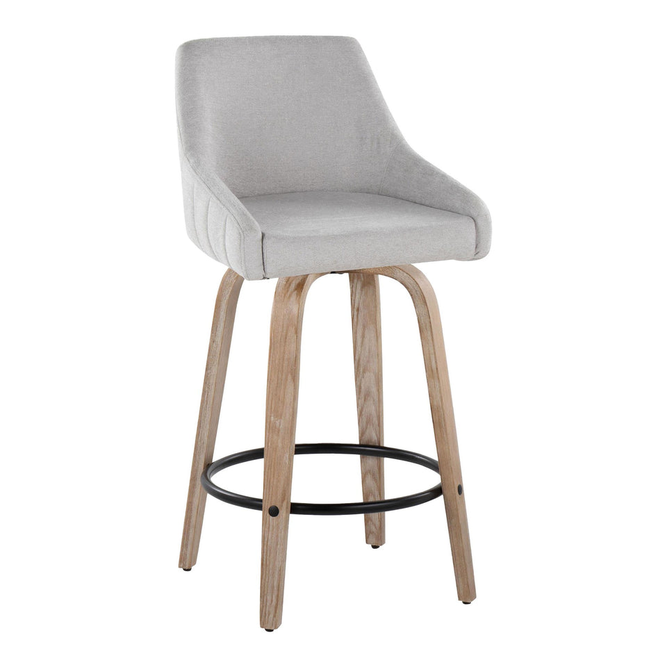 Hannah 26" Fixed-Height Counter Stool - Set of 2
