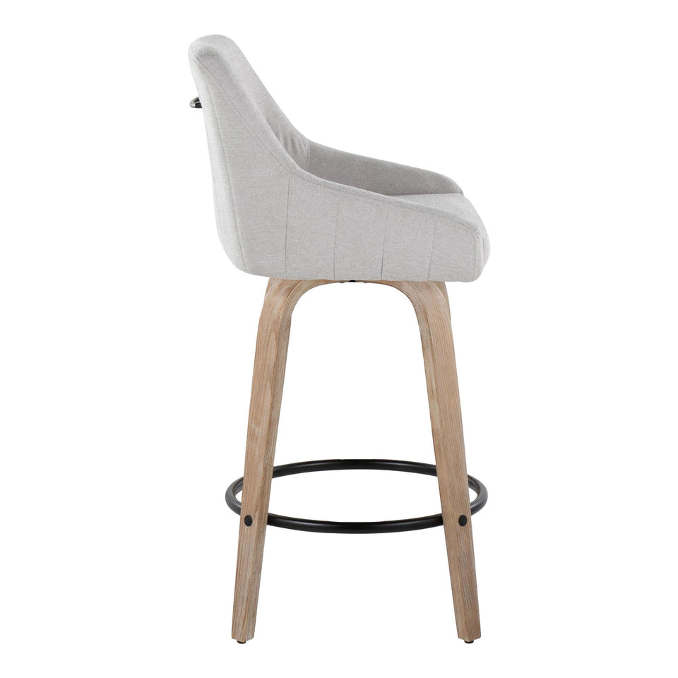 Hannah 26" Fixed-Height Counter Stool - Set of 2