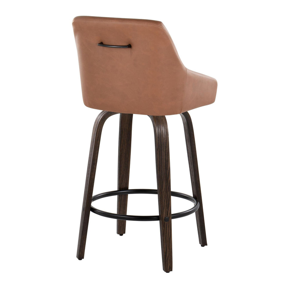 Hannah 26" Fixed-Height Counter Stool - Set of 2