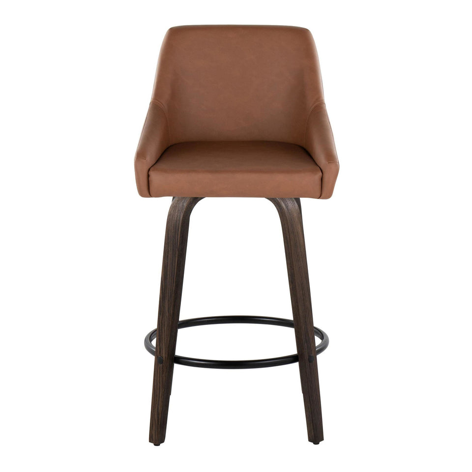 Hannah 26" Fixed-Height Counter Stool - Set of 2
