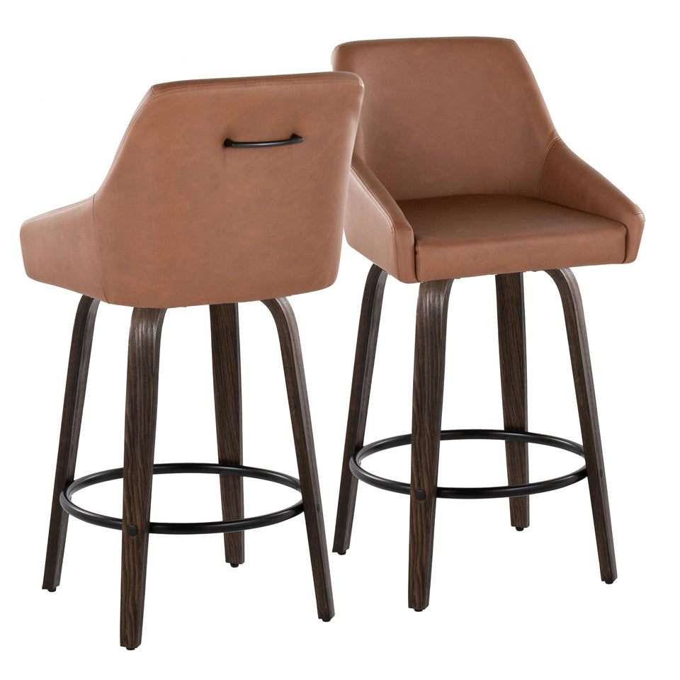 Hannah 26" Fixed-Height Counter Stool - Set of 2