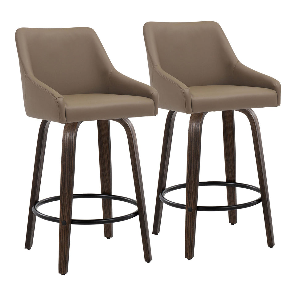 Hannah 26" Fixed-Height Counter Stool - Set of 2
