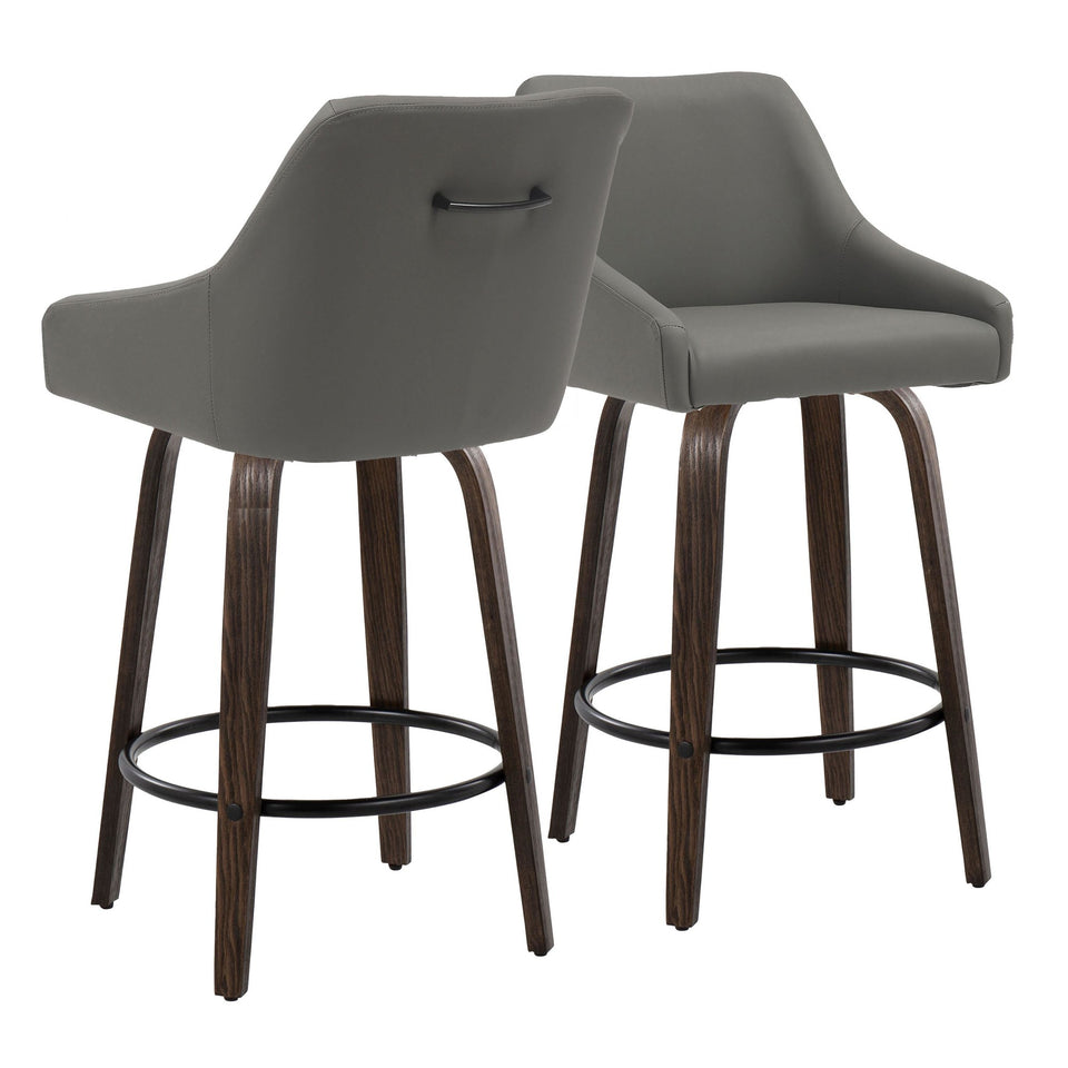 Hannah 26" Fixed-Height Counter Stool - Set of 2