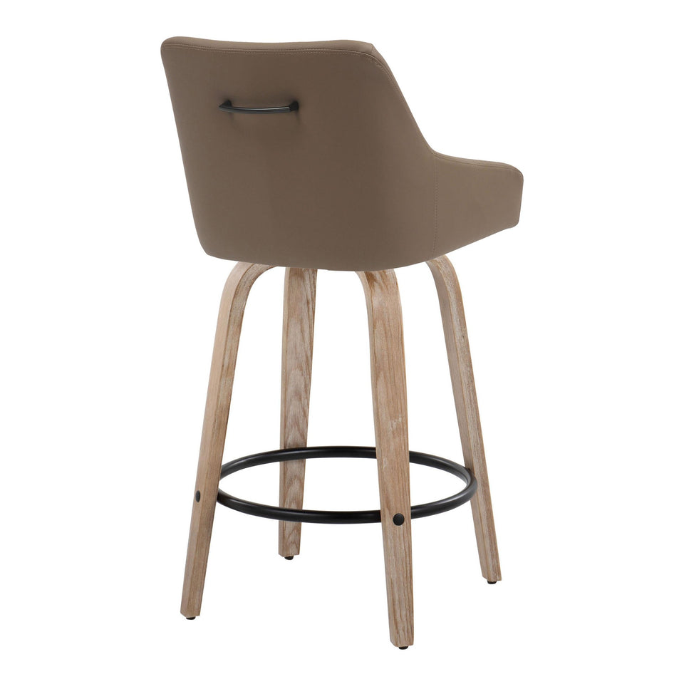 Hannah 26" Fixed-Height Counter Stool - Set of 2