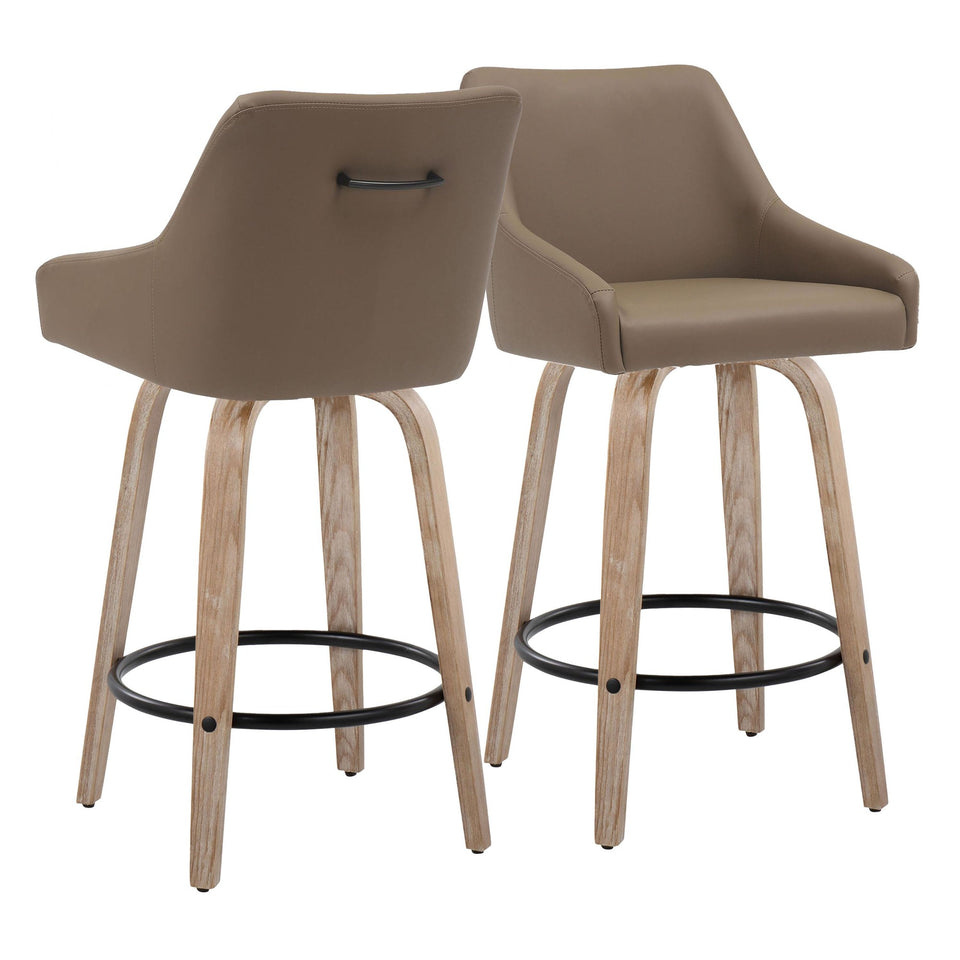 Hannah 26" Fixed-Height Counter Stool - Set of 2