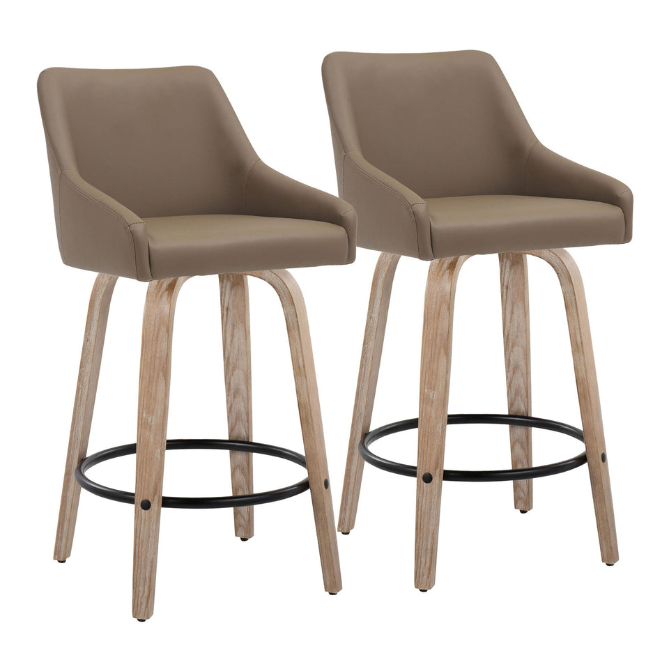 Hannah 26" Fixed-Height Counter Stool - Set of 2