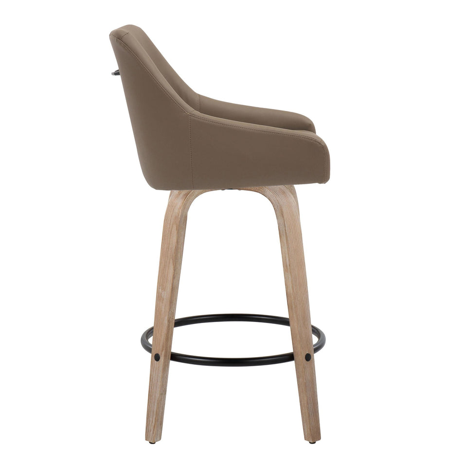 Hannah 26" Fixed-Height Counter Stool - Set of 2