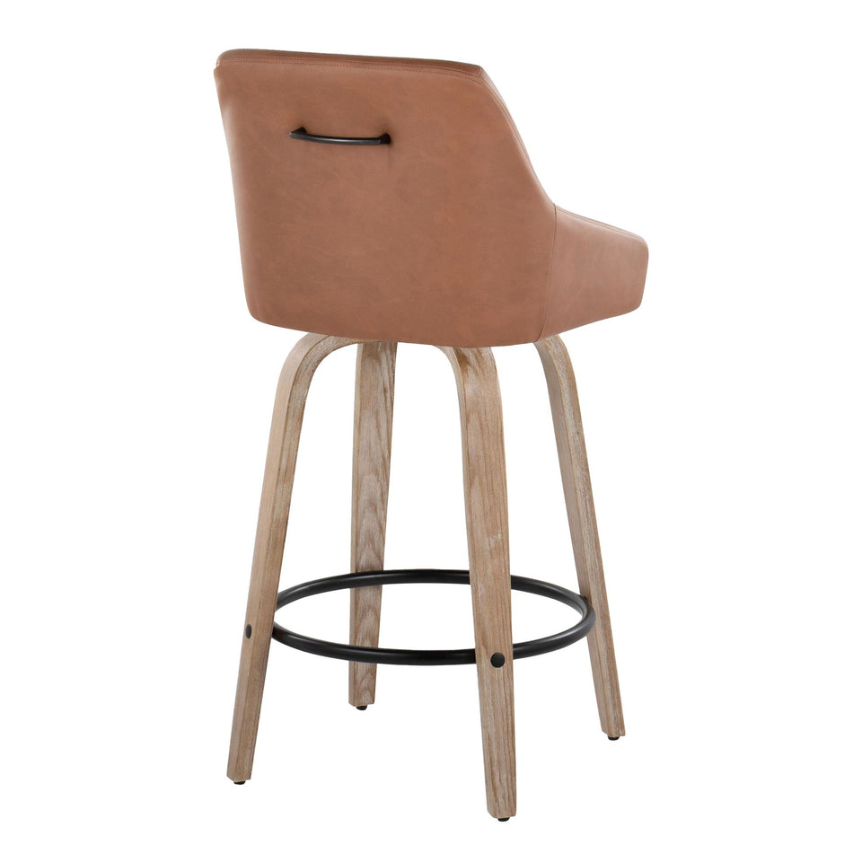 Hannah 26" Fixed-Height Counter Stool - Set of 2