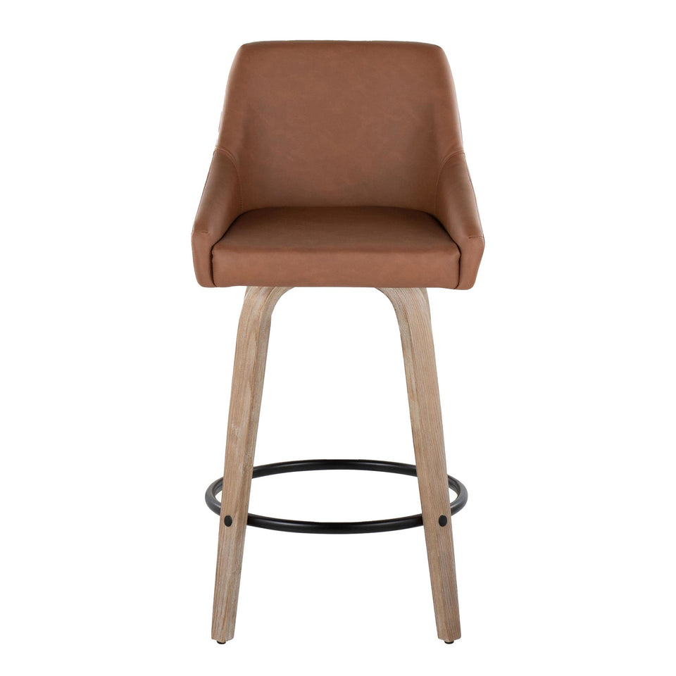 Hannah 26" Fixed-Height Counter Stool - Set of 2