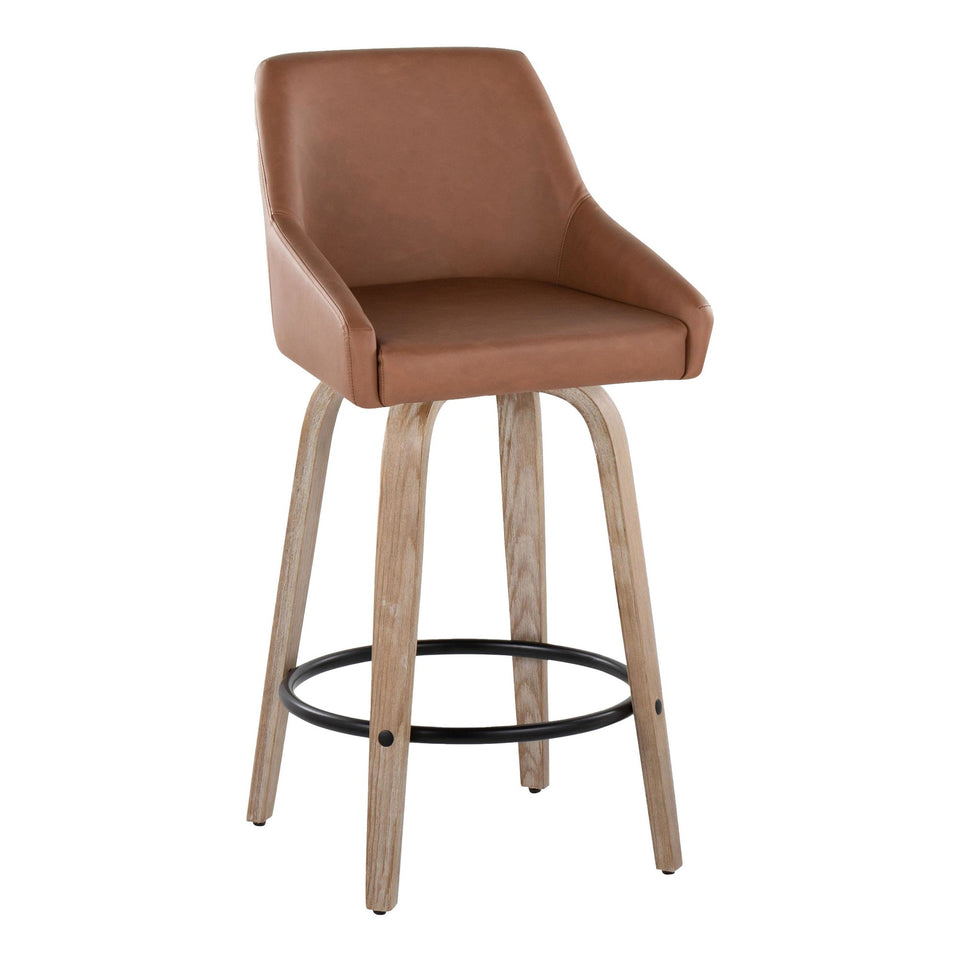 Hannah 26" Fixed-Height Counter Stool - Set of 2
