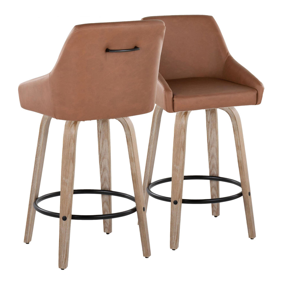 Hannah 26" Fixed-Height Counter Stool - Set of 2