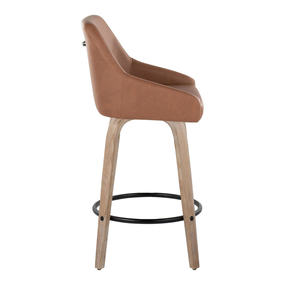 Hannah 26" Fixed-Height Counter Stool - Set of 2