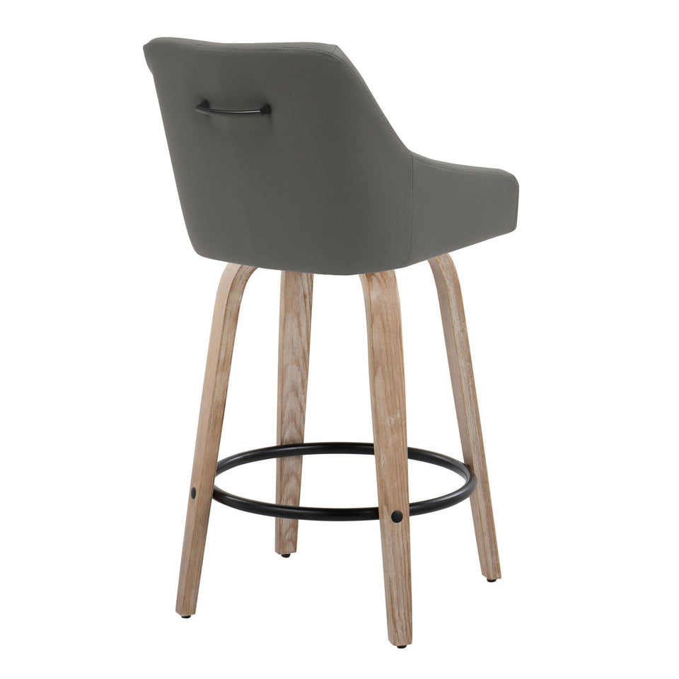 Hannah 26" Fixed-Height Counter Stool - Set of 2