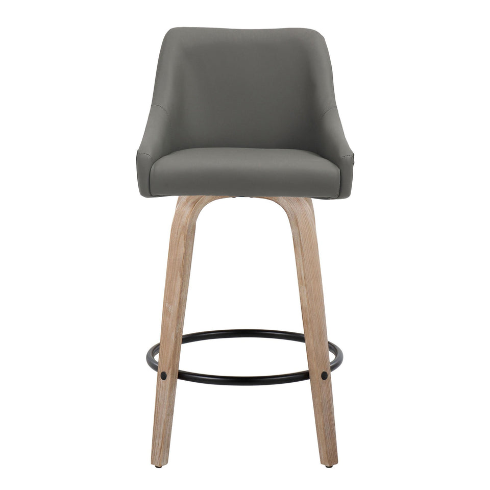 Hannah 26" Fixed-Height Counter Stool - Set of 2