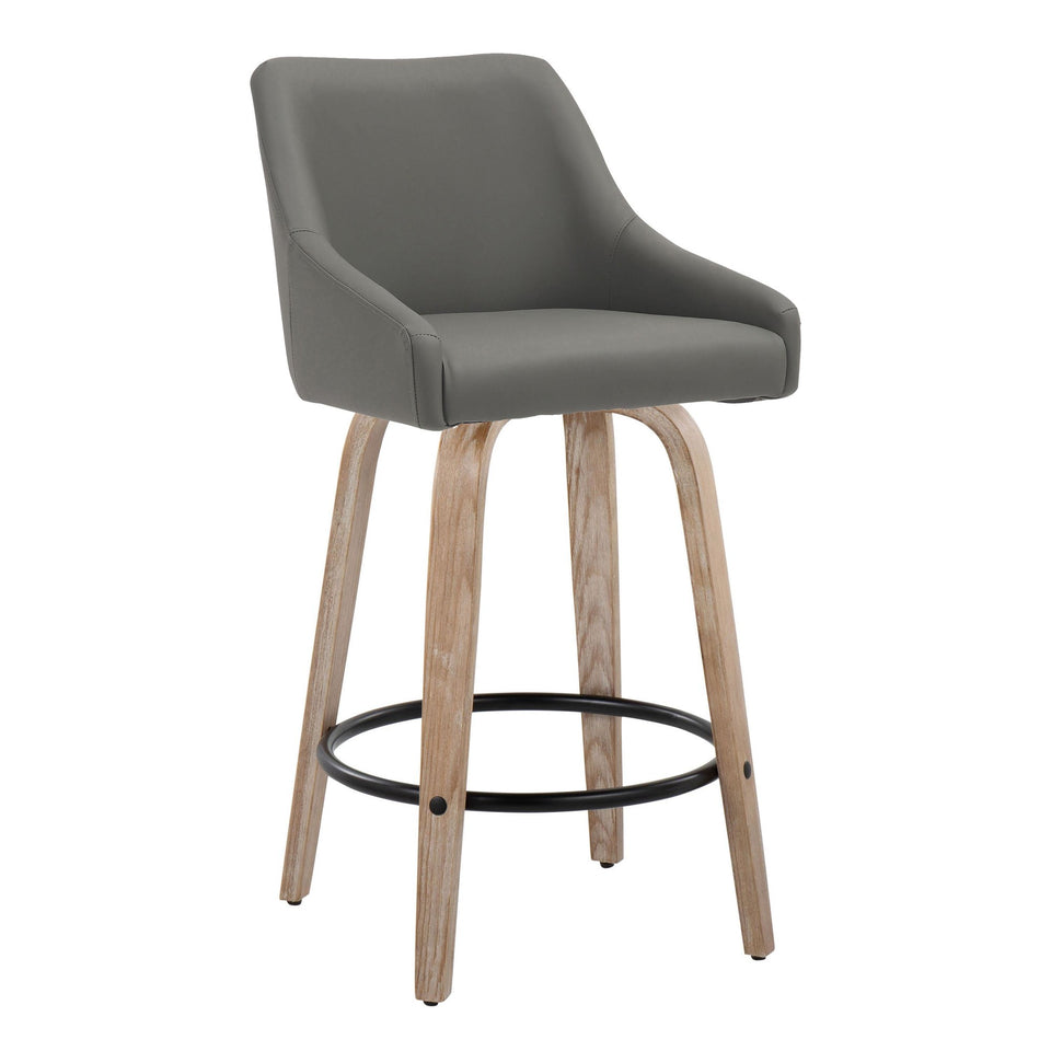 Hannah 26" Fixed-Height Counter Stool - Set of 2