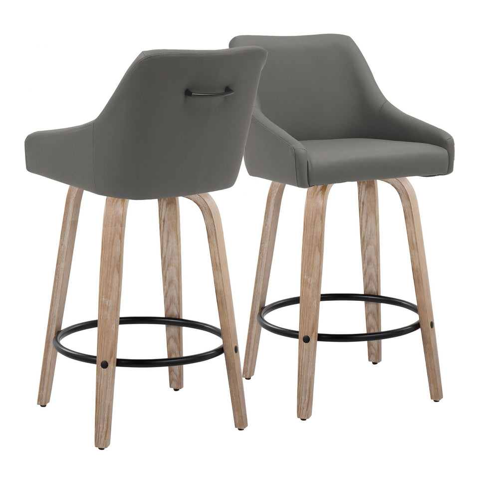 Hannah 26" Fixed-Height Counter Stool - Set of 2