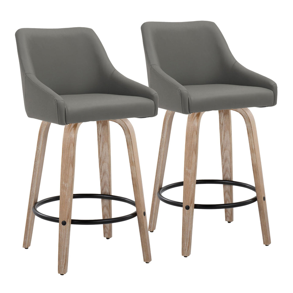 Hannah 26" Fixed-Height Counter Stool - Set of 2