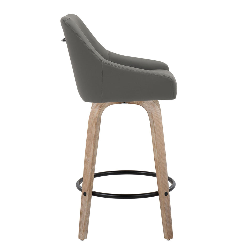 Hannah 26" Fixed-Height Counter Stool - Set of 2