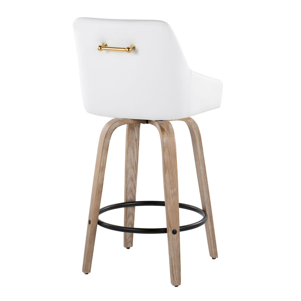 Hannah 26" Fixed-Height Counter Stool - Set of 2