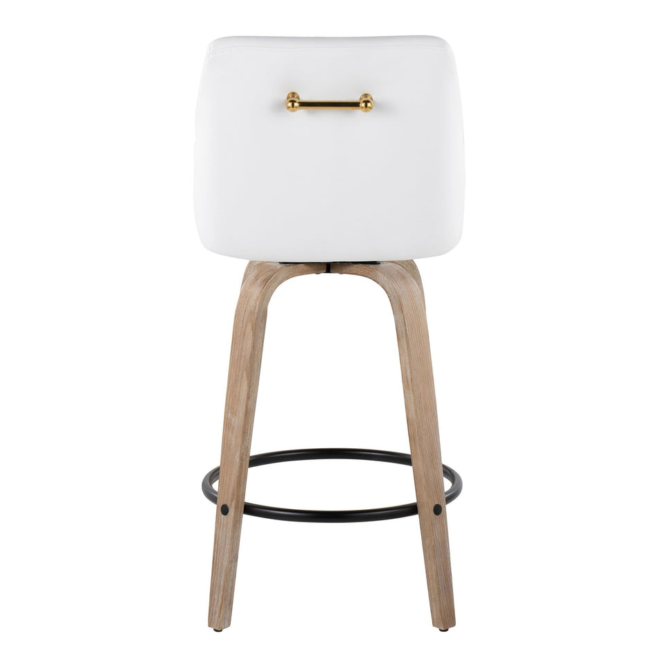 Hannah 26" Fixed-Height Counter Stool - Set of 2