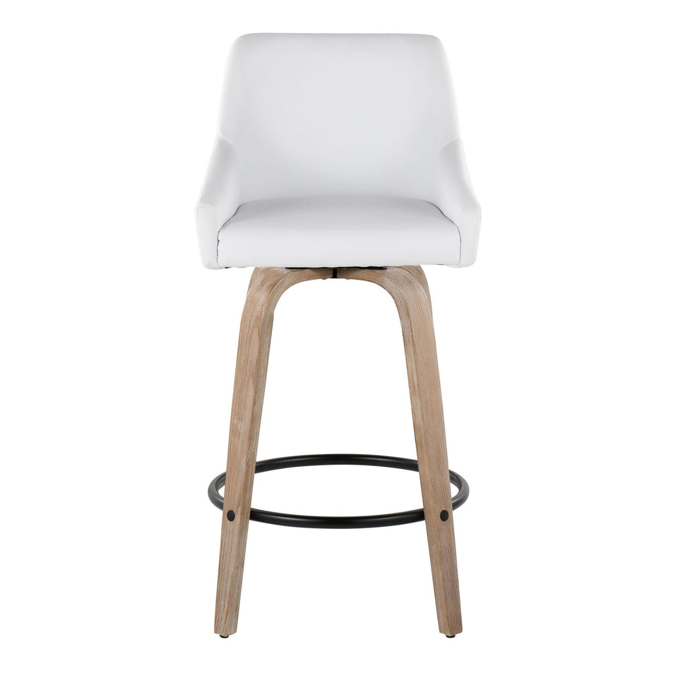 Hannah 26" Fixed-Height Counter Stool - Set of 2
