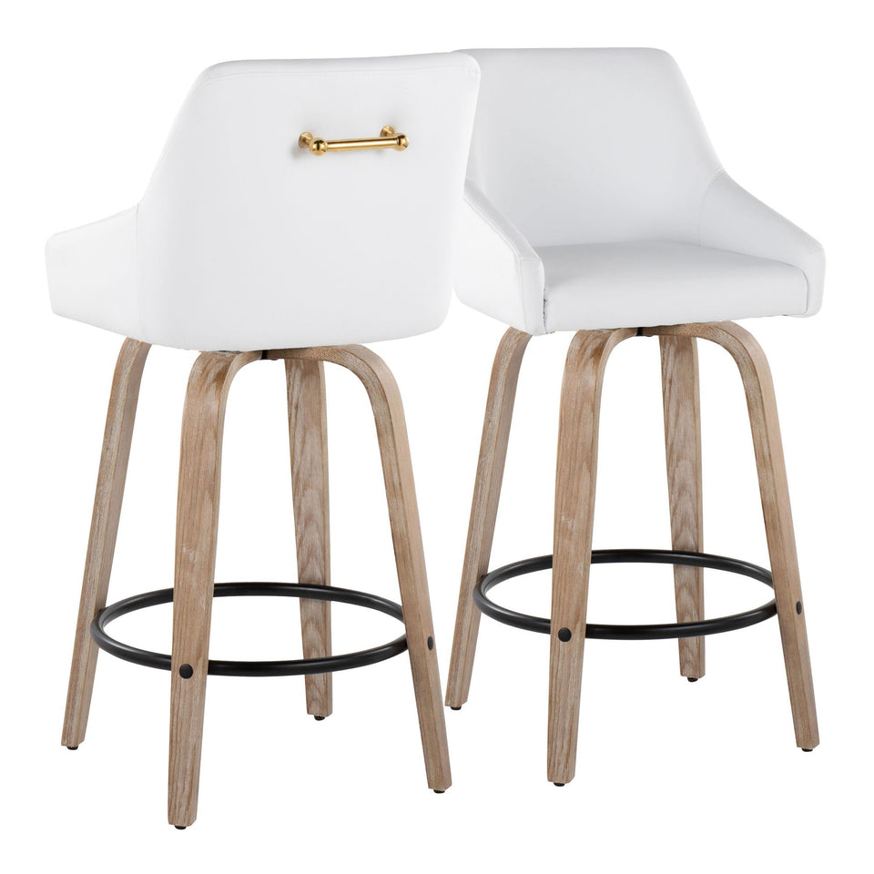 Hannah 26" Fixed-Height Counter Stool - Set of 2