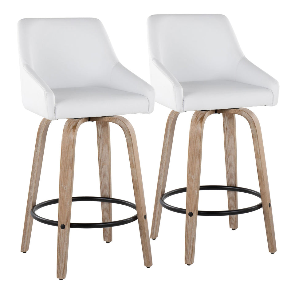 Hannah 26" Fixed-Height Counter Stool - Set of 2