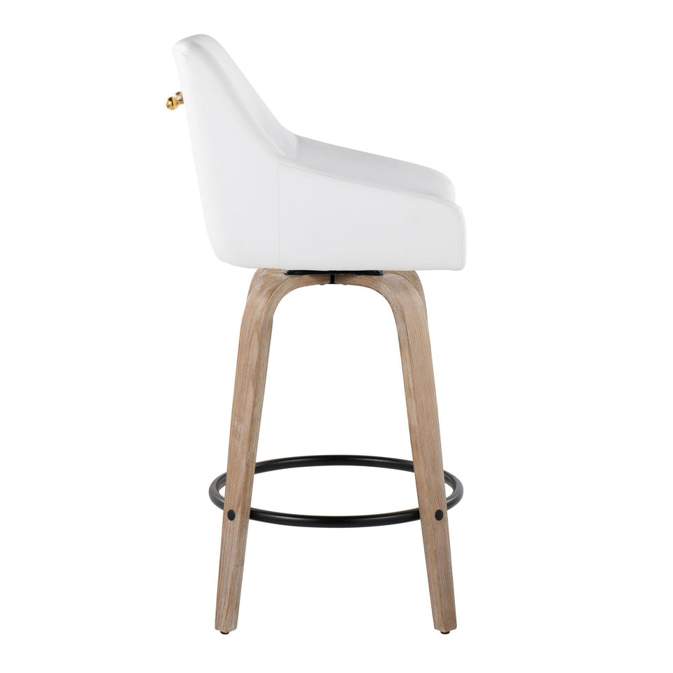 Hannah 26" Fixed-Height Counter Stool - Set of 2