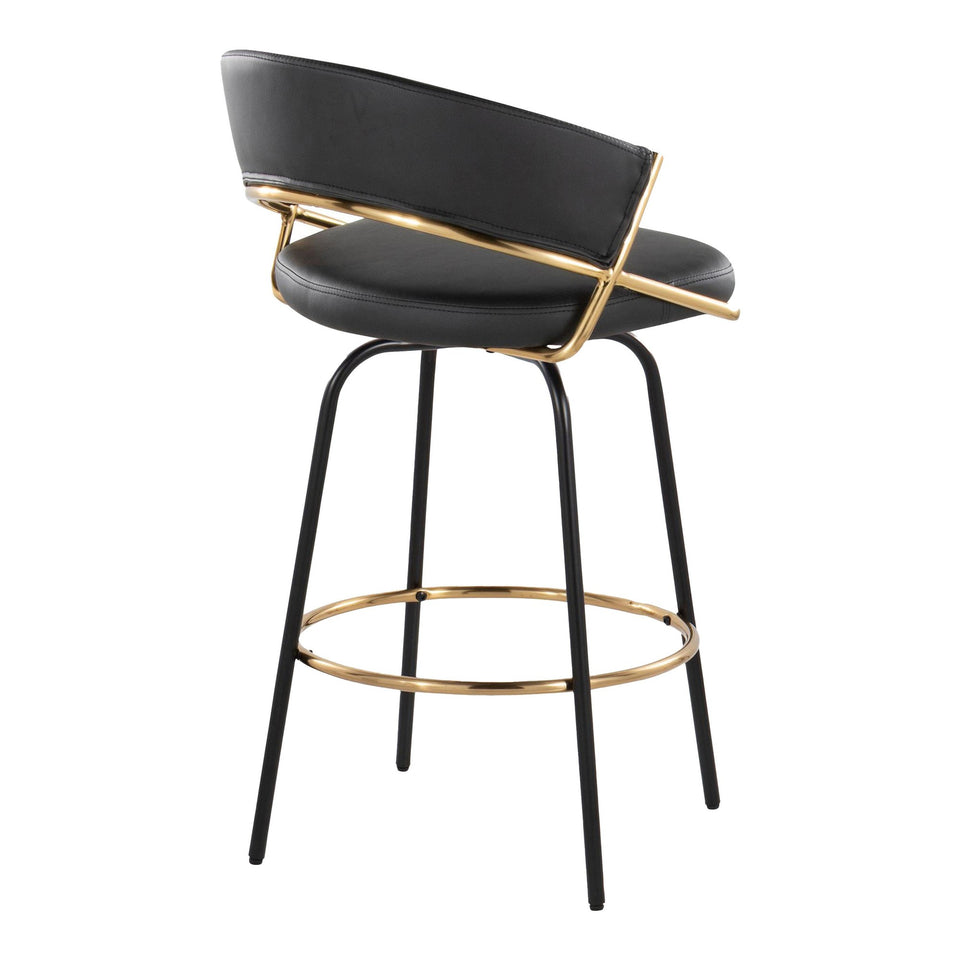 Jie 26" Fixed-Height Counter Stool - Set of 2
