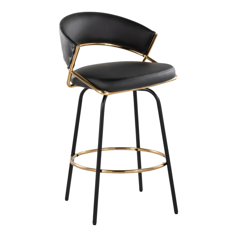 Jie 26" Fixed-Height Counter Stool - Set of 2